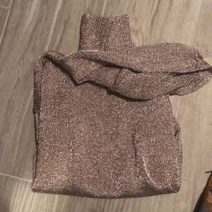 brand new ^ metallic pullover sweater